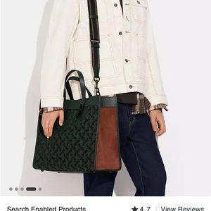 Coach Field Tote 40 in Green